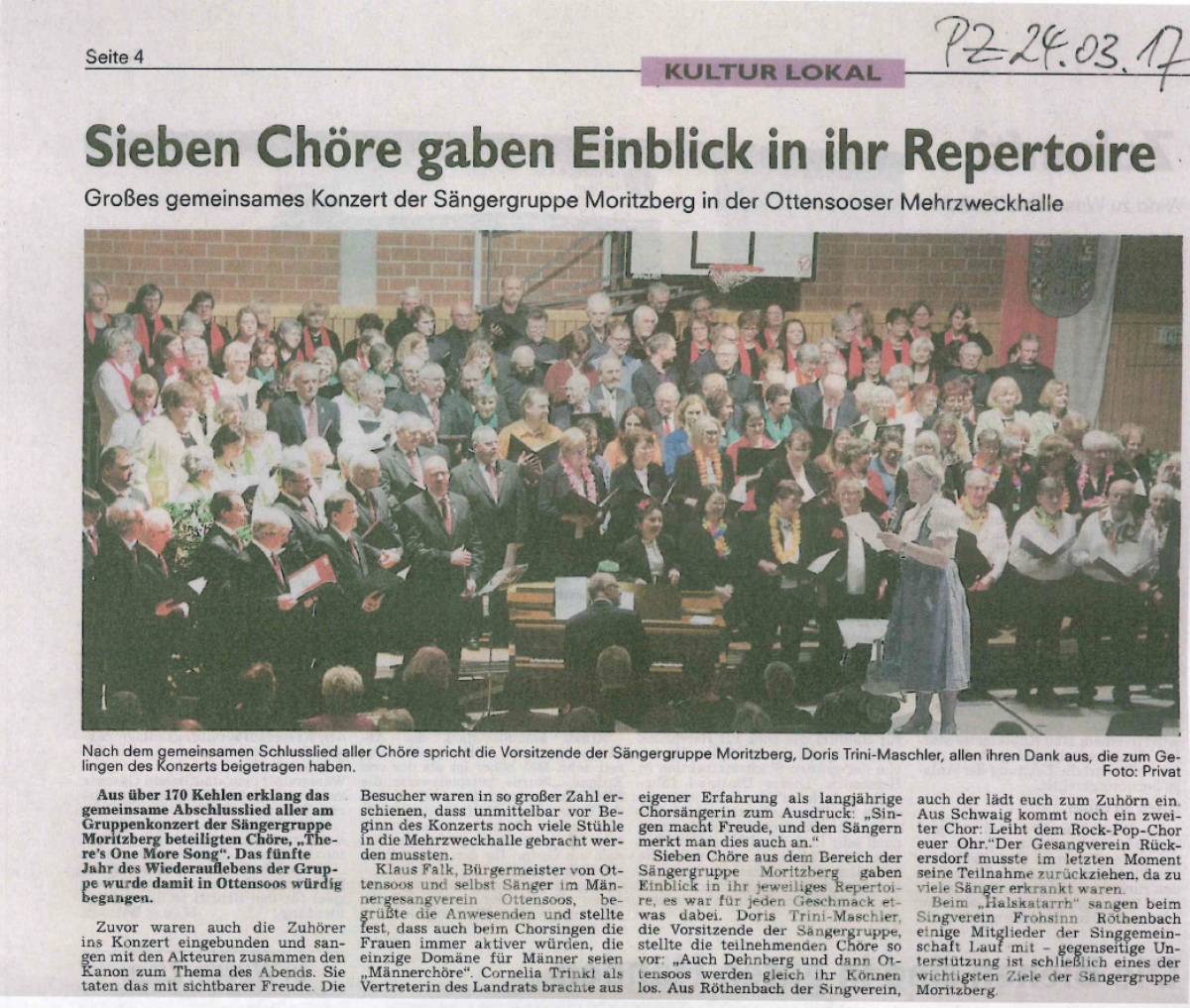 Sieben Chöre gaben Einblick in ihr Repertoire